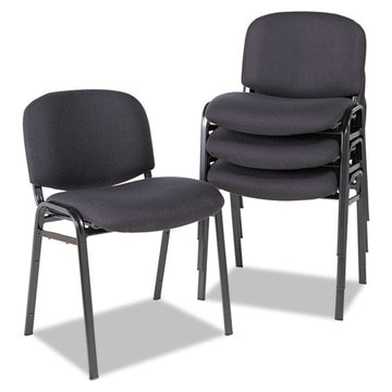 Alera® Alera Continental Series Stacking Chairs, Supports Up To 250 Lb, Black, 4-carton freeshipping - TVN Wholesale